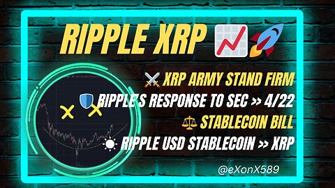 ⚔️ #XRP ARMY STAND FIRM🛡️ #RIPPLE'S RESPONSE 4/22⚖️ #STABLECOIN BILL☀️ #RIPPLE USD STABLECOIN #XRP