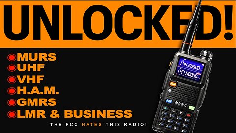 Unlocked Baofeng UV-5G Plus & UV-5RM, The AR-5RM - UNlocked 10 Watt HAM / GMRS / LMR