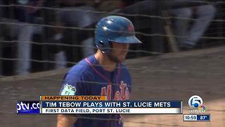 Tim Tebow to debut with St. Lucie Mets on Tuesday