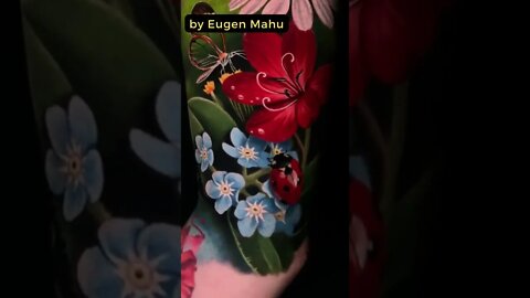 Stunning work by Eugen Mahu #shorts #tattoos #inked #youtubeshorts