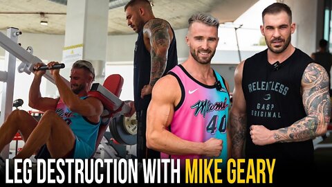 What I Train on Leg Day with Mike Geary | Road to Pro