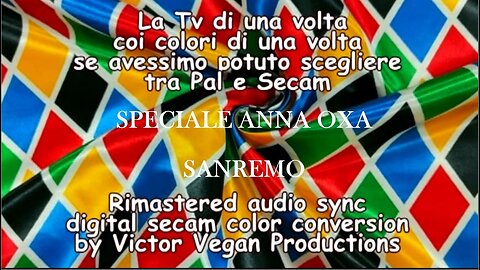 La Tv di una volta coi colori di una volta: Anna Oxa a Sanremo