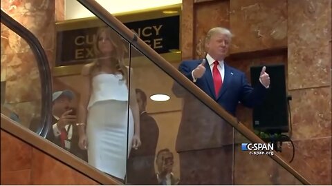 Greatest Moments In History: Candidate Trump- (The Escalator) Trump Tower, "Thank You" 2015