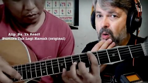 Canadian guitarist REACT | Alip Ba Ta | Bumiku Tak Lagi Rama