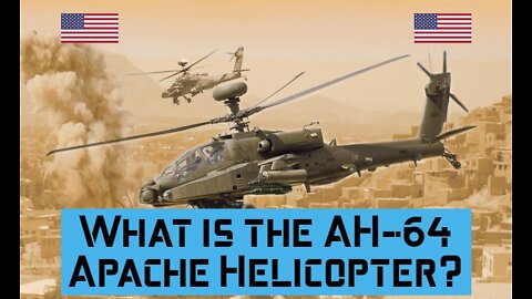 What is the AH 64 Apache helicopter? #Missile #military #army #navy #airforce #USA #apache