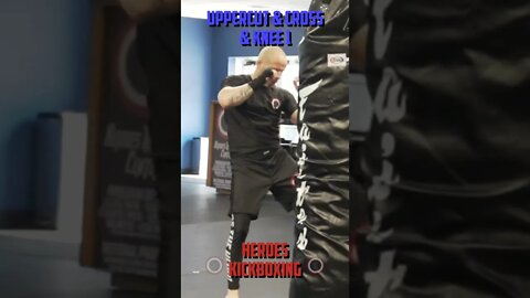 Heroes Training Center | Kickboxing & MMA "How To Double Up" Uppercut & Cross & Knee 1 | #Shorts