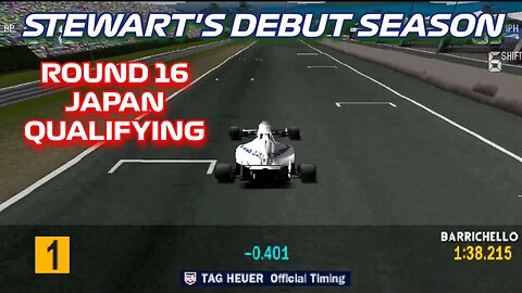 Stewart's Debut Season | Round 16: Japanese Grand Prix Qualifying | Formula 1 '97 (PS1)
