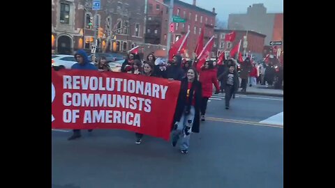 VIDEO: Communists hold a march in Brooklyn, New York City