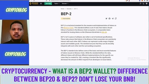 Cryptocurrency - What Is A BEP2 Wallet? Difference Between BEP20 & BEP2? Don't Lose Your BNB!
