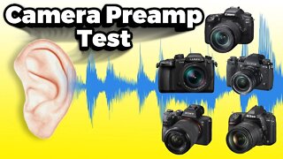 Camera Pre-Amp Microphone Noise / Buzz Comparison - GH5 vs D780 vs Canon 90D vs Fuji XT3 vs A7iii