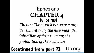 Ephesians Chapter 4 (Bible Study) (8 of 10)