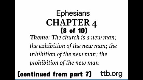 Ephesians Chapter 4 (Bible Study) (8 of 10)