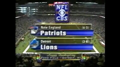 2002-11-28 New England Patriots vs Detroit Lions