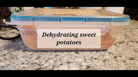 Dehydrating sweet potatoes #dehydrating