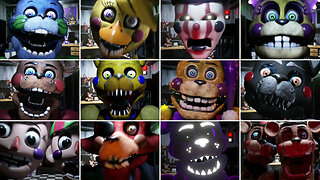 Five Nights at Playtime Freddy's Remastered - All Jumpscares & Extras