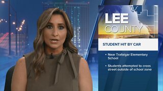 Lee County student hit by a car