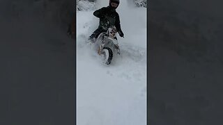 This Dirt Bike Does Better In Snow Than Dirt!😳 #dirtbike