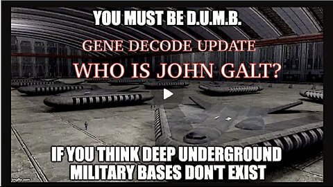 Gene Decode HUGE Intel: "Deep Underground Military Bases & The Great Awakening" TY JGANON, SGANON