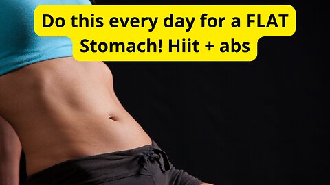 Do this every day for a FLAT Stomach! Hiit + abs