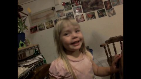 Alli Mae Sings Happy Birthday to Daddy