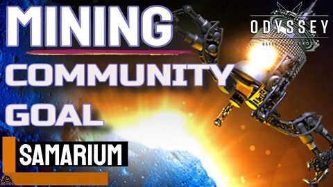 Laser Mining Samarium Community Goal // Elite Dangerous Gameplay