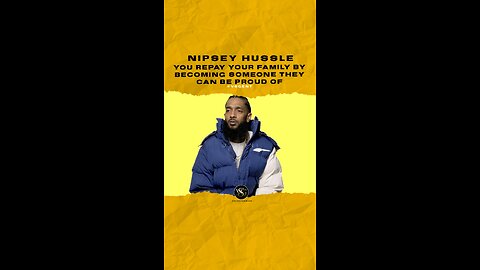 #nipseyhussle You repay your family by becoming someone they can be proud of. 🎥 @genius