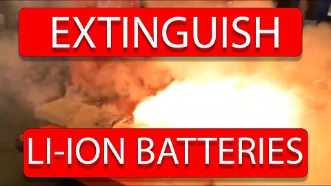 Can Lithium-ion Battery Fires be Extinguished: Small/Medium Devices