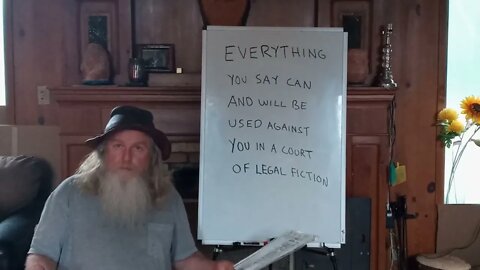 EVERYTHING YOU SAY CAN AND WILL BE USED AGAINST YOU IN A COURT OF LEGAL FICTION