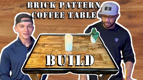 Building Custom Coffee Table with Unique Brick Design