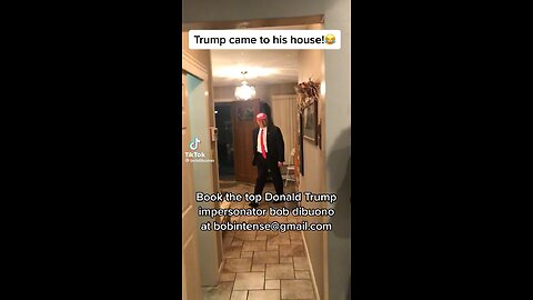 Trump visiting someone’s house
