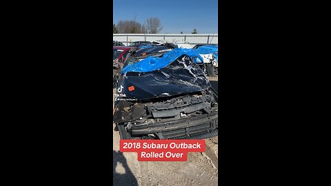 Subaru Outback rolled violently #crash #subaruoutback