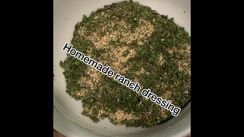 Homemade Ranch Seasoning!