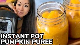 🎃 Instant Pot Homemade Pumpkin Puree (南瓜熔) Thanksgiving Ideas | Rack of Lam