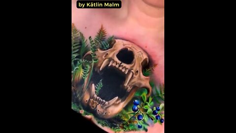 Beautiful tattoo by Kätlin Malm #shorts #tattoos #inked #youtubeshorts