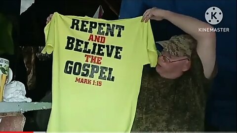 Shewing my street preaching shirts