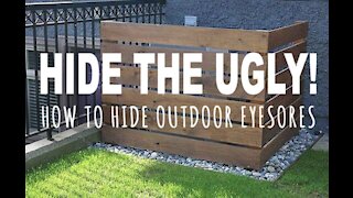 HOW TO HIDE OUTDOOR EYESORES