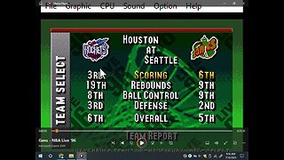 Nba Live 96, Houston vs seattle