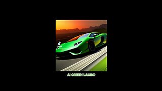 AI GREEN LAMBO #lambo #lamborghini #greenlambo #sportscar #lamborghiniaventador #lasvegas