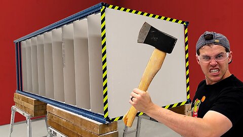 How Many Dry Wall Sheets Stops a Throwing Axe__