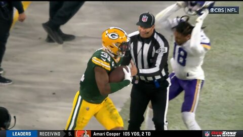 NFL Player Hits Ref In Back With Helmet