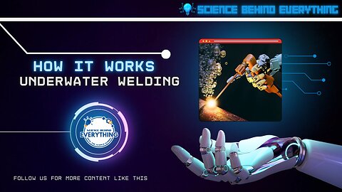 This is how underwater welding works.