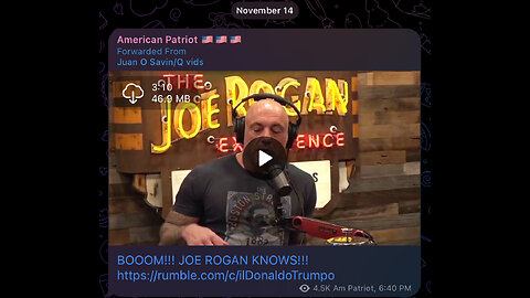 Rogan goes #MAGA - The Storm is Upon Us. 🇺🇸🇺🇸🇺🇸🇺🇸