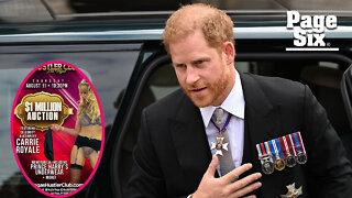 Stripper auctioning Prince Harry's underwear from Las Vegas romp