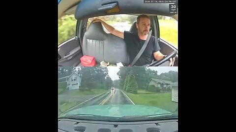 Dude casually saved his own life with only one hand