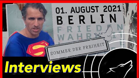 Autokorso Berlin - Interviews mit Supermann - 31.07.2021