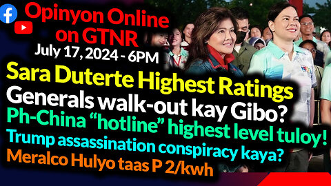 Sara Duterte Highest Ratings | Generals Walk Out VS Gibo? | GTNR with Ka Mentong and Ka Ado