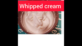 How to make whipped cream