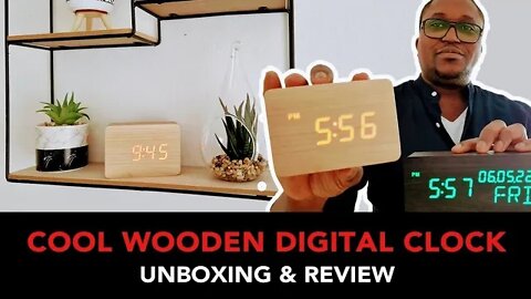 iDeaPot Wood Style Digital Clock Unboxing and Review