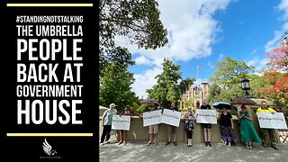 THE UMBRELLA PEOPLE BACK AT GOVERNMENT HOUSE - #STANDINGNOTSTALKING