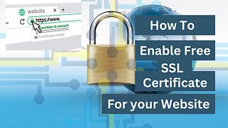 How To enable frr SSL Certificate on your website #ssl